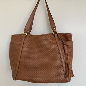 Cole Haan Brown Tote with Tassel